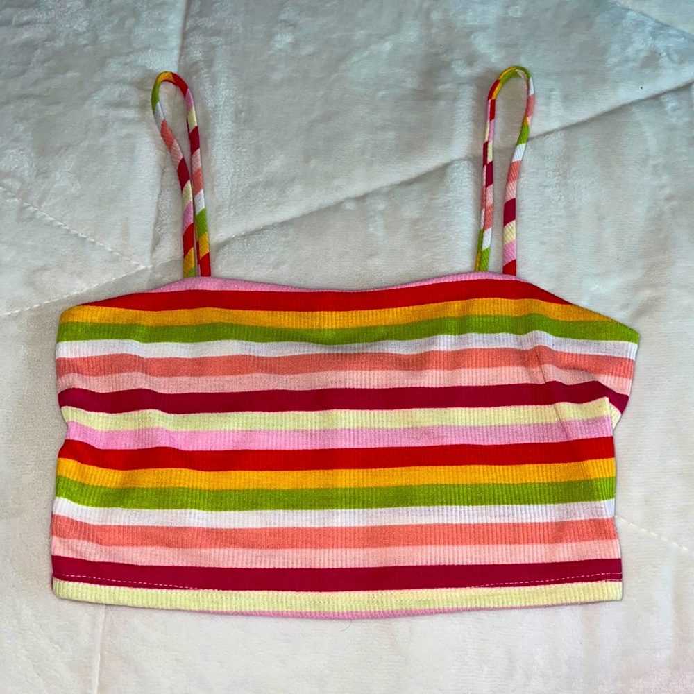 striped crop top